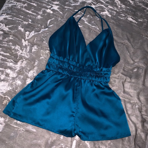 Other - Blue Romper 🎉 runs small, fits like a medium!!